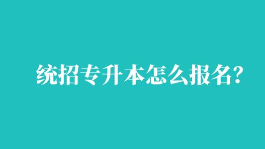 統(tǒng)招專升本怎么報名？