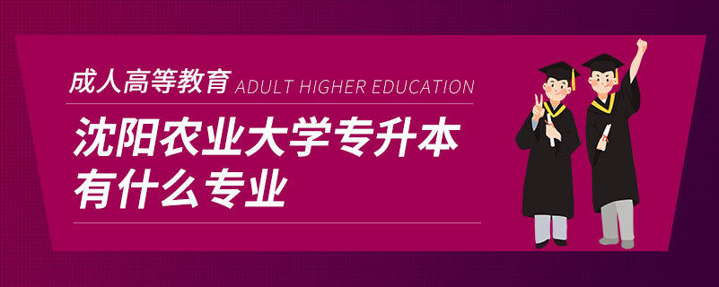 沈陽農(nóng)業(yè)大學專升本有什么專業(yè)