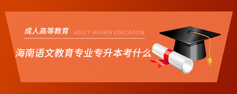 海南語(yǔ)文教育專業(yè)專升本考什么