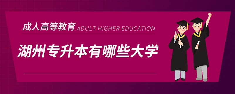 湖州專升本有哪些大學