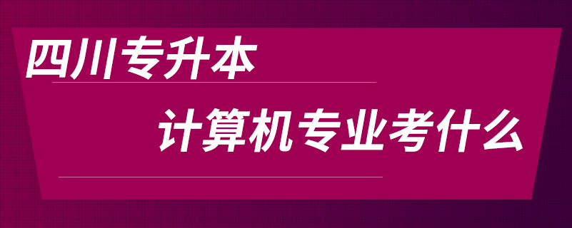 四川專升本計(jì)算機(jī)專業(yè)考什么