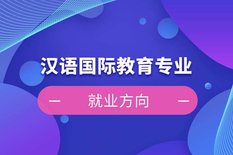 漢語國(guó)際教育專業(yè)就業(yè)方向