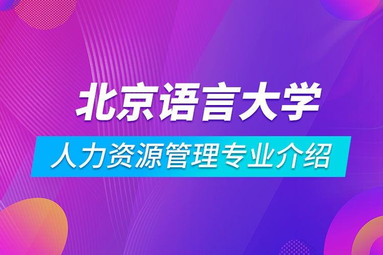 北京語(yǔ)言大學(xué)人力資源管理專業(yè)介紹