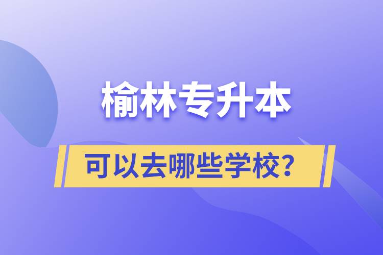 榆林專升本可以去哪些學(xué)校？