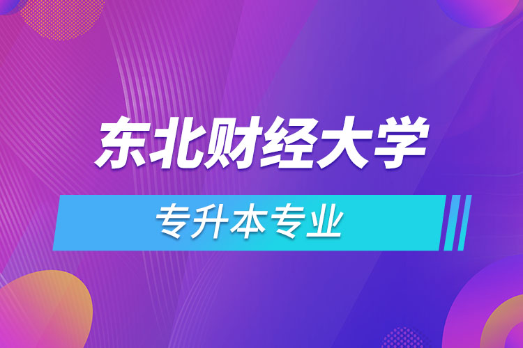 東北財(cái)經(jīng)大學(xué)有哪些專升本專業(yè)嗎？