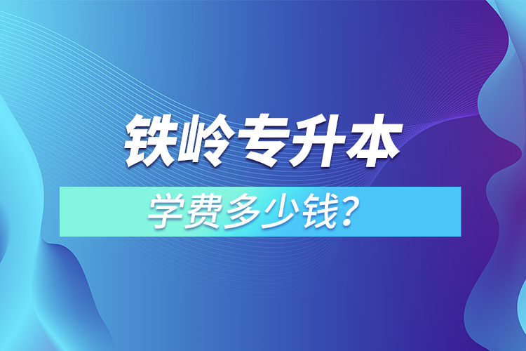 鐵嶺專升本學(xué)費大概多少錢一年？