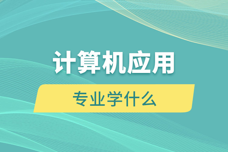 計算機應(yīng)用專業(yè)學(xué)什么