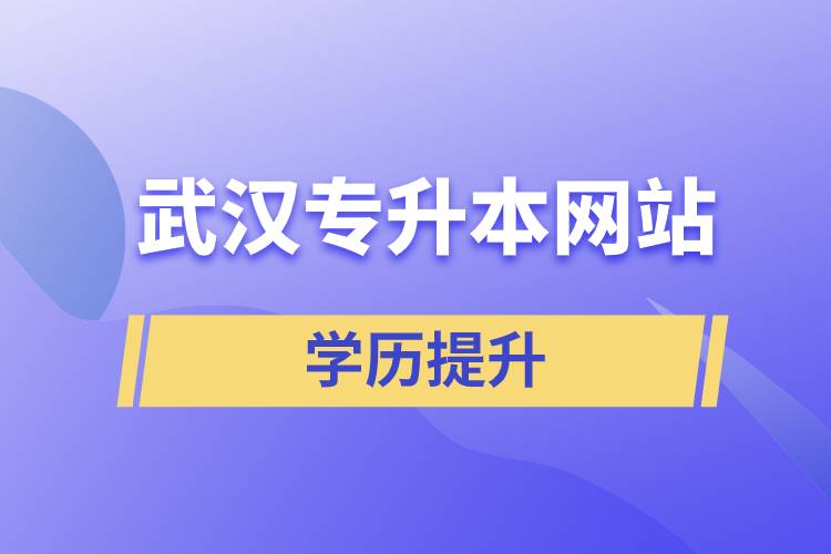 武漢專(zhuān)升本網(wǎng)站