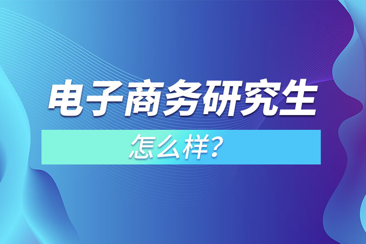 電子商務(wù)研究生