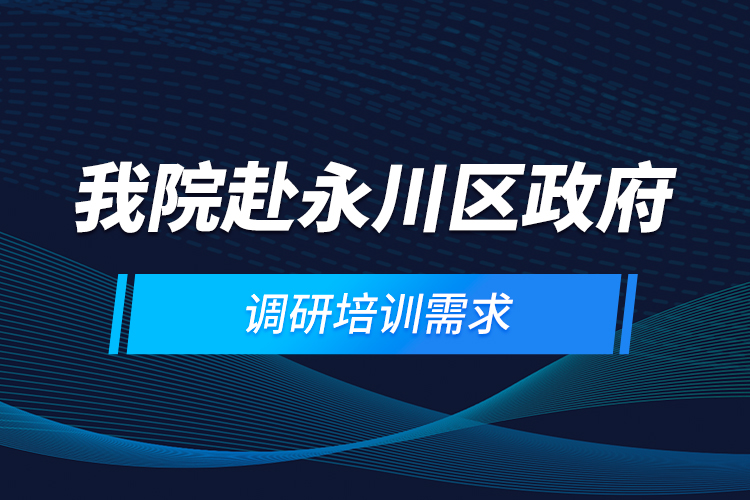 我院赴永川區(qū)政府調(diào)研培訓(xùn)需求