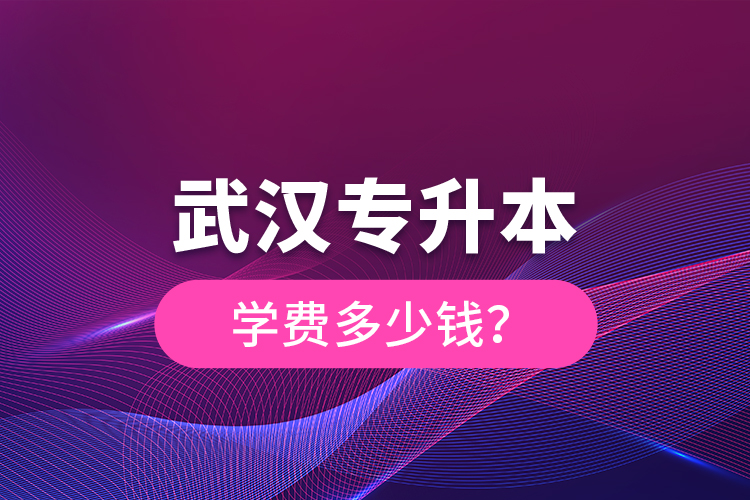 武漢專升本學(xué)費(fèi)多少錢？