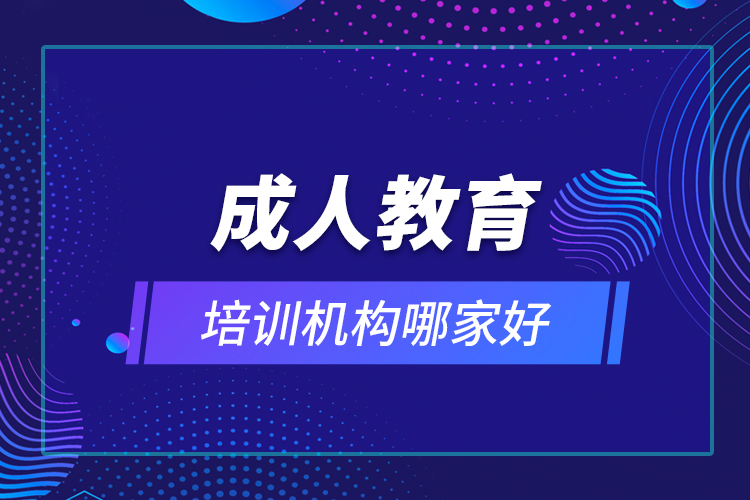 成人教育培訓機構(gòu)哪家好